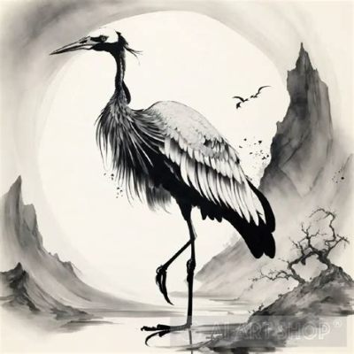  Cranes over Water – A Serene Symphony in Ink and Silk!